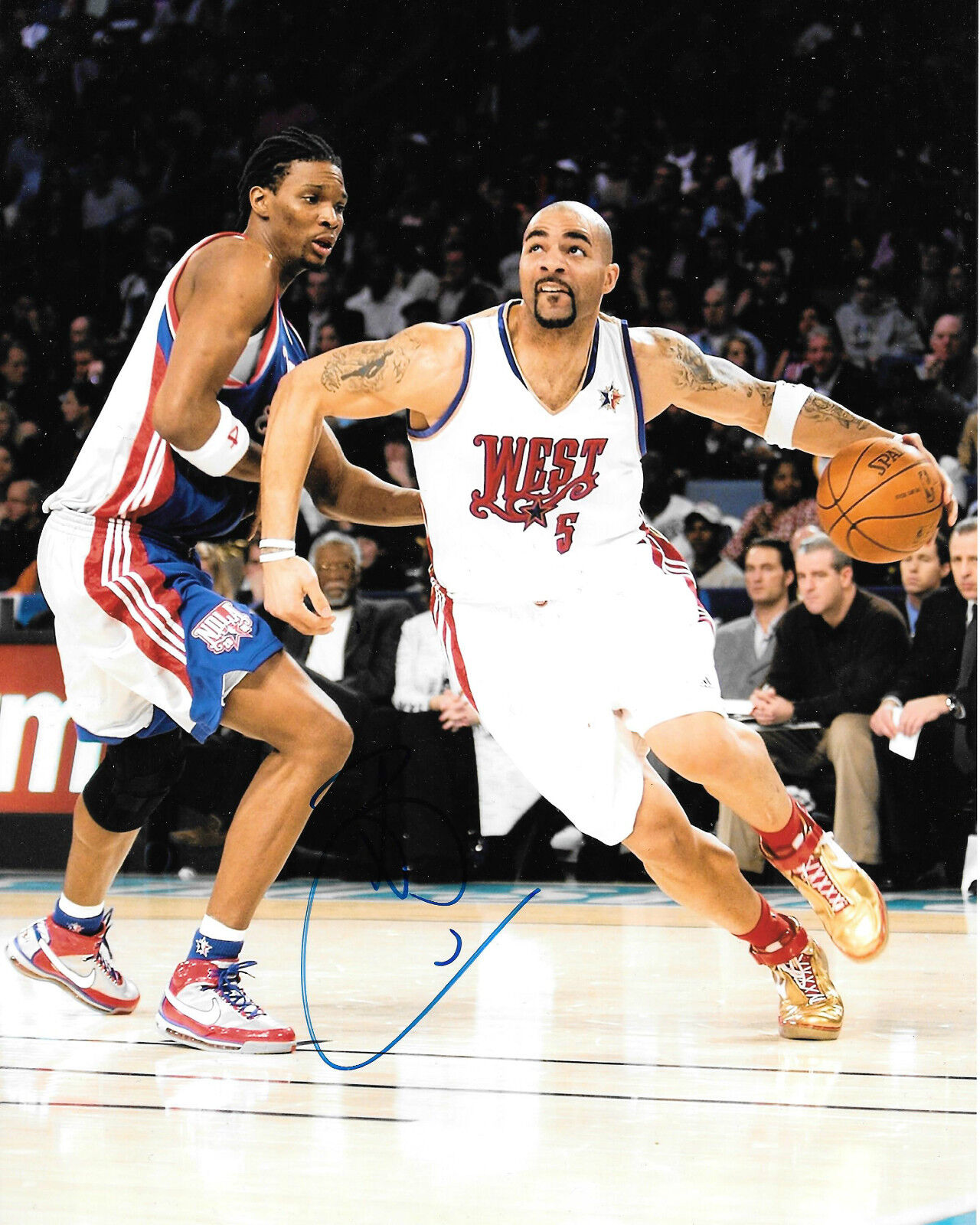 GFA West All-Star * CARLOS BOOZER * Signed 8x10 Photo Poster painting RW1 COA