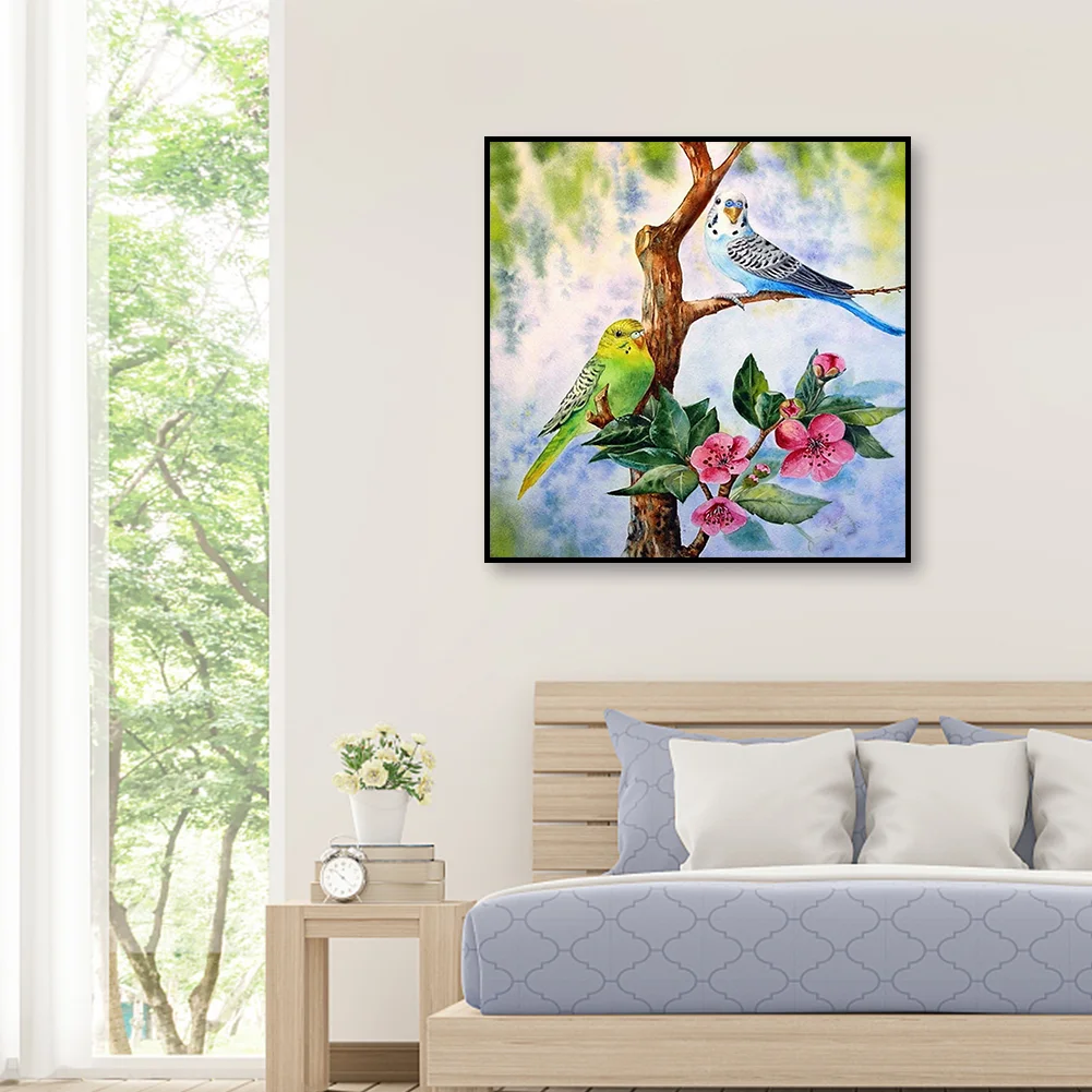Diamond Painting - Full Round Drill - Birds(30*30cm)