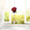 Roter Rosen-Sonnenfänger - 5D DIY Craft Anhänger