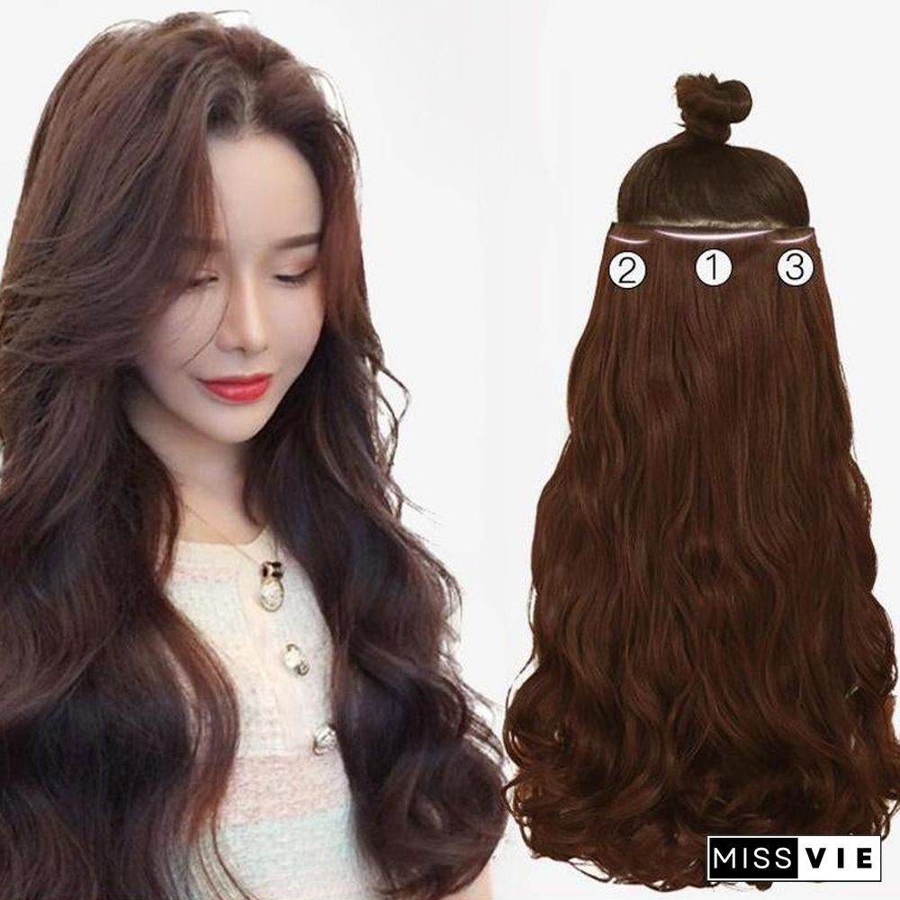 Thick Three-piece Big Wave, Straight Hair Extension Piece