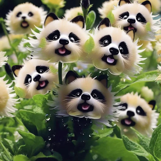 🔥Magic Plants! 🌈🐱Dazzling Cat's Eye Seeds×Cute Panda