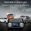 Car Cigarette Lighter Socket PD 22W Car Charger Adapter 2 Socket Digital Display