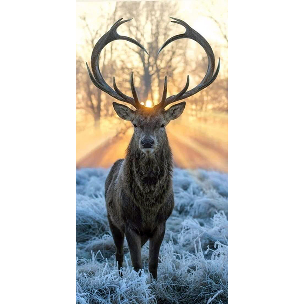 

Deer - Round Drill Diamond Painting - 40*80CM (Big Size), 501 Original