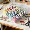 Multi-Color Embroidery Yarn with Transparent Storage Box Cross Stitch Supplies Sewing Embroidery Thread Set for Halloween Christmas Mothers Day