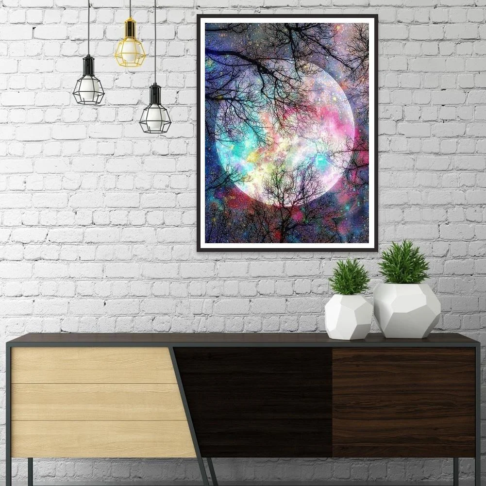 Diamond Painting - Full Drill Square - Moon Scenery(30*40cm)
