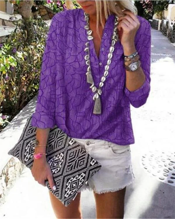 Long Sleeve Fall Colthes Women Casual Shirt &Tops