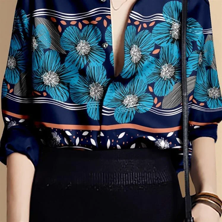 Fashion three-quarter sleeve shirt top