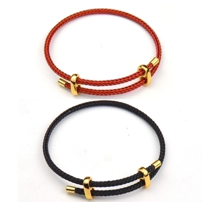 Minimalist Color Block Titanium Steel Plating Bracelets