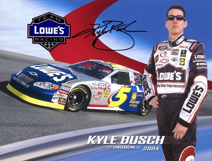 2-Piece Lot - KYLE BUSCH Autographs