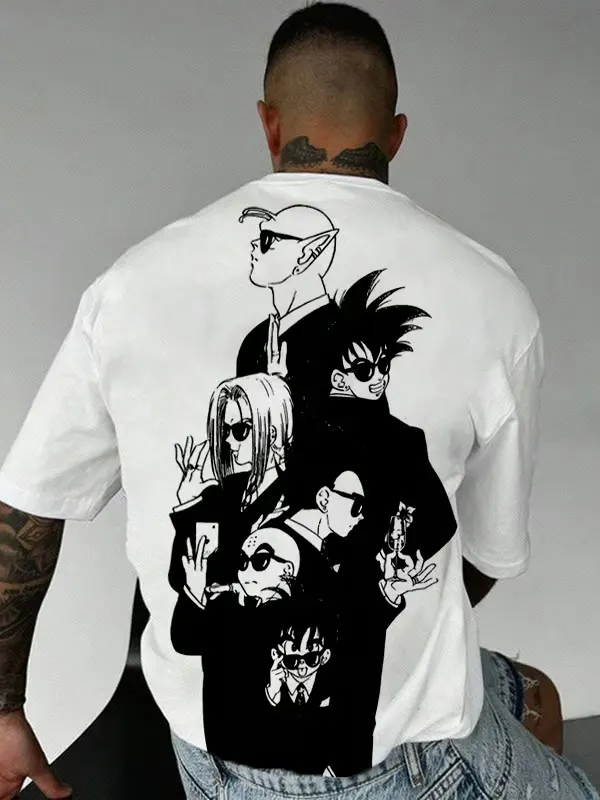 Men's Fashionable Dragon Ball Agent T-shirt