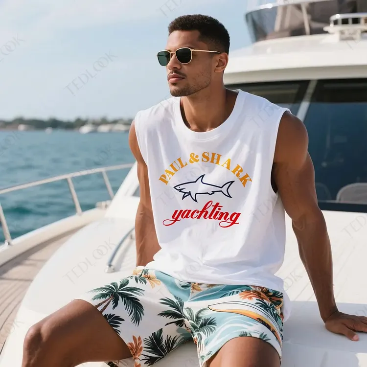 Paul & Shark Yachting  Printed Tank Top
