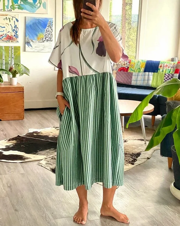 Women's Casual Resort Style Flowing Dress