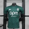 24/25 Player Version AS Monaco Green Soccer Jersey Second Away