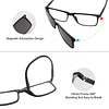 Mens and Womens Sunglasses Magnetic Clip Polarized UV Protection Retro Square Glasses Good for Night Driving