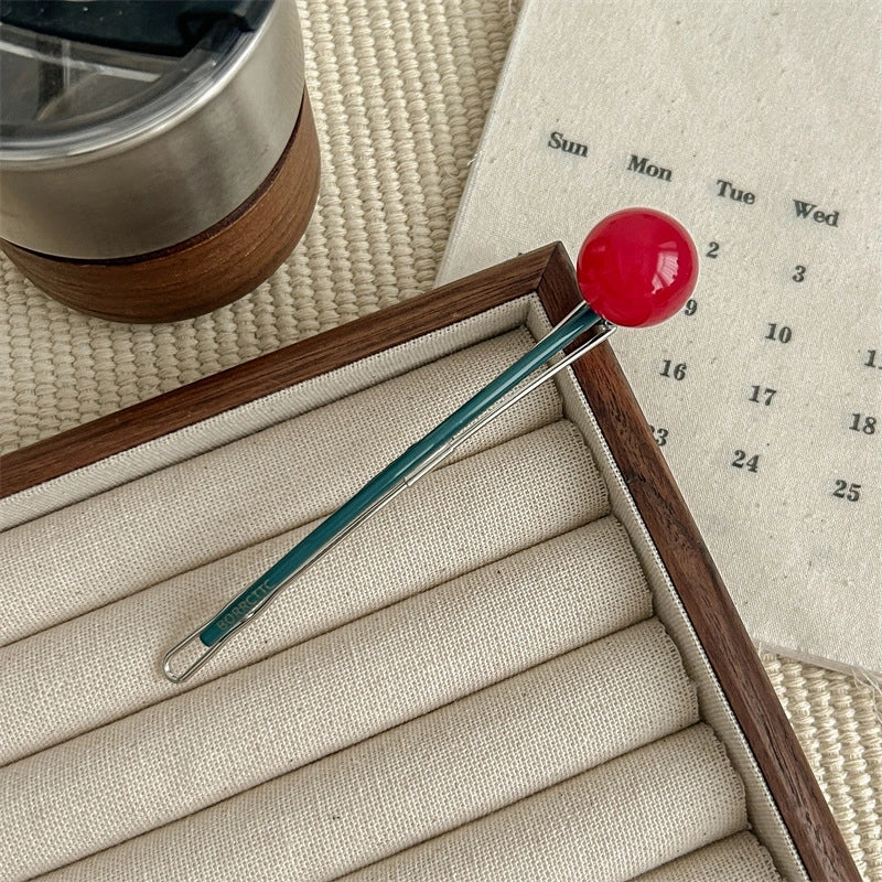 Cute Minimalist Women’s Solid Color Arylic Hair Clip