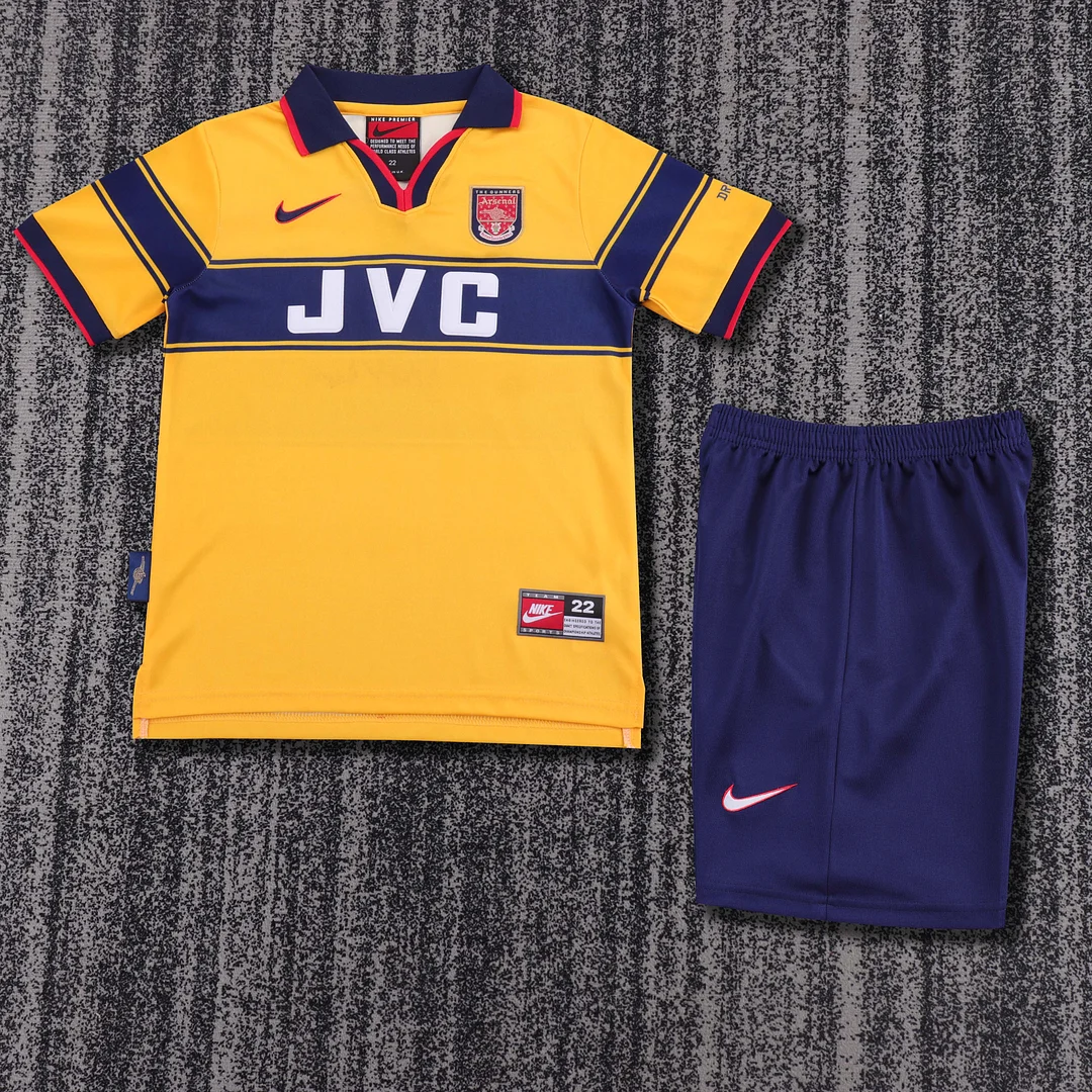 1997-1999 Retro Arsenal Away Football Shirt Kids Size