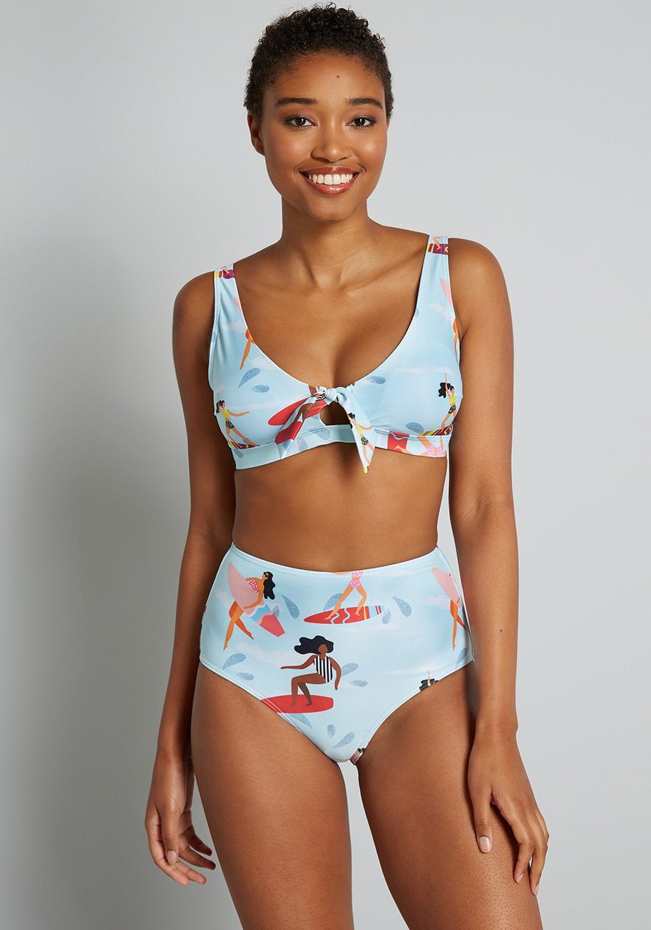 The Sara High-Waisted Bikini Bottom