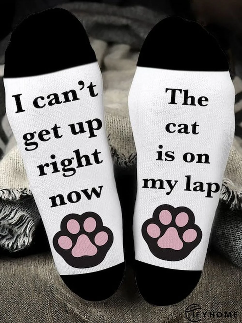 I Can’t Get Up Right Now Casual Letter Print Cotton Socks | IFYHOME