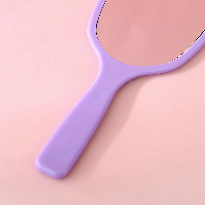 Mirror Hand-held Makeup Mirror Girls Makeup Beauty Dressing Mirror Portable Portable Handle Diy Small Mirror