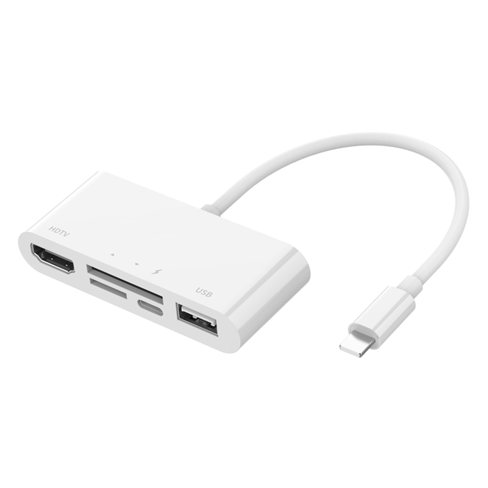 

For iPhone USB OTG Camera Adapter 8 Pin to HDMI-compatible AV Converter Card Reader, 501 Original