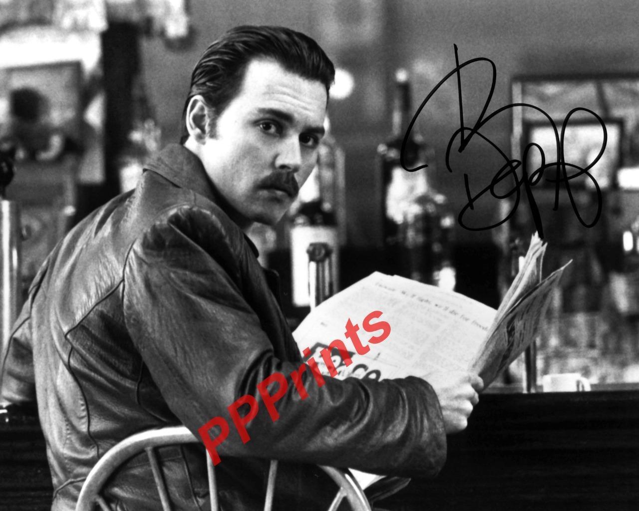 JOHNNY DEPP AUTOGRAPHED 10X8 SIGNED REPRO Photo Poster painting PRINT N2