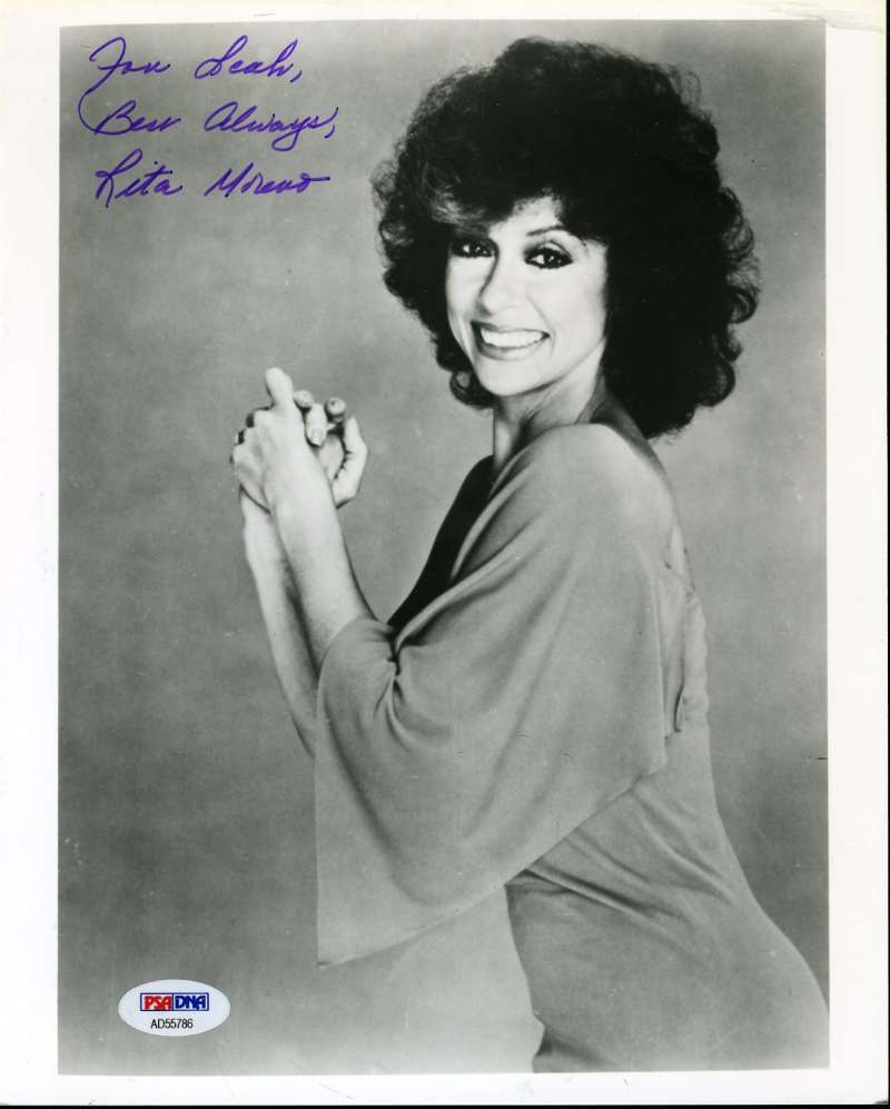 Rita Moreno Hand Signed Psa Dna Coa 8x10 Photo Poster painting Autographed Authentic