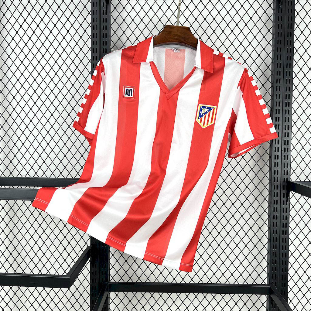 1982-1983 Retro Atletico Madrid Home Football Shirt 1:1 Thai Quality- Maxi Kit