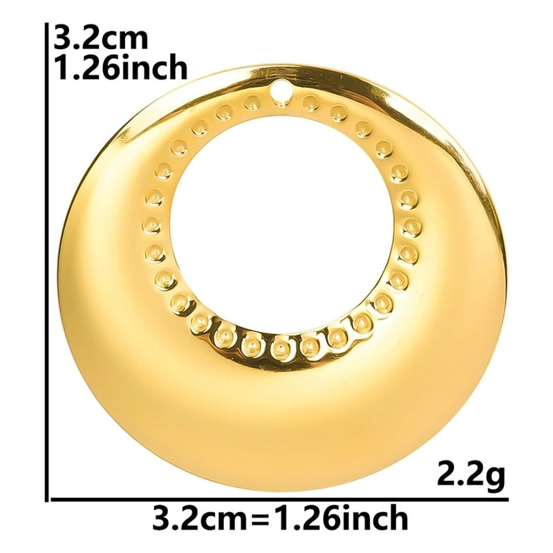 1 Piece 304 Stainless Steel Solid Color Pendant