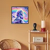 Diamond Painting-DIY Full Round Drill Colorful Lion