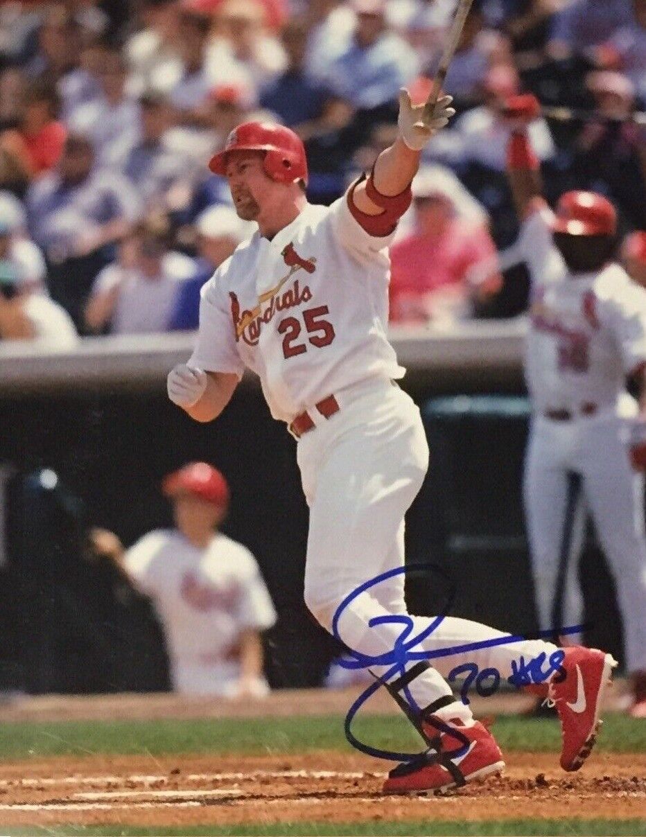 Mark McGwire 8 x10 Autographed Signed Photo Poster painting ( Cardinals ) REPRINT