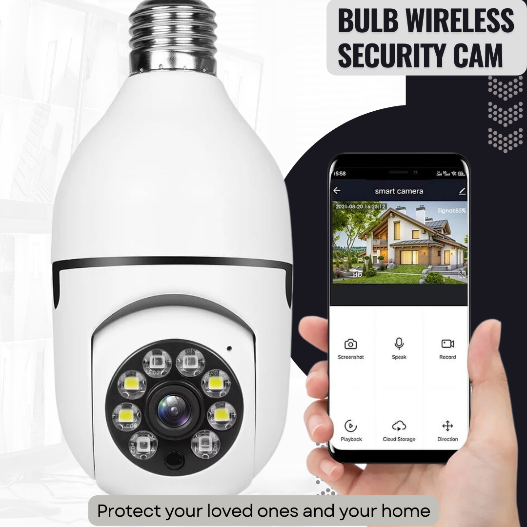  Bulb Wireless Security Cam | BUY 1 GET 2!