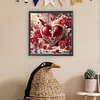 Roses rouges en forme de c&oelig;ur pour la Saint-Valentin, kit sp&eacute;cial de drill partiel en diamant 5d pour adultes d&eacute;butants d&eacute;coration int&eacute;rieure peinture