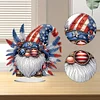 DIY Independence Day Gnome Diamond Painting Desktop Ornaments