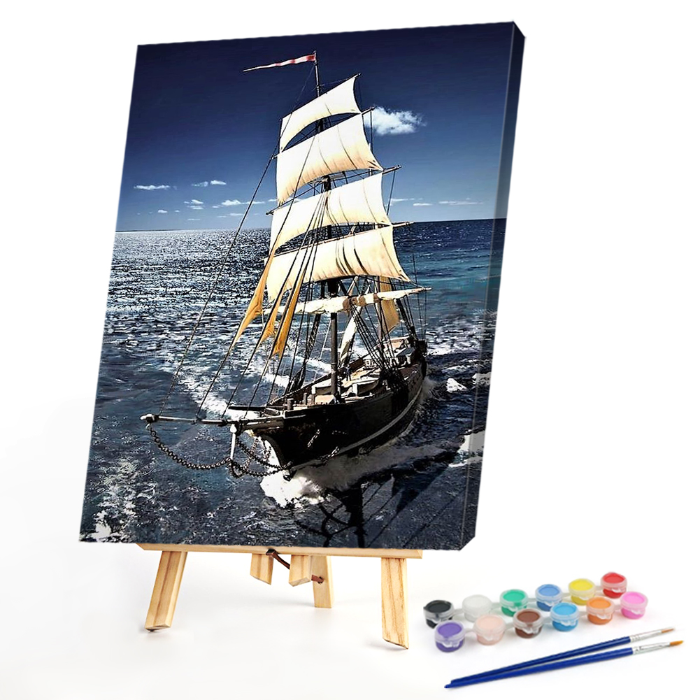 

40*50CM - Paint By Numbers - Sea Sailing, 501 Original