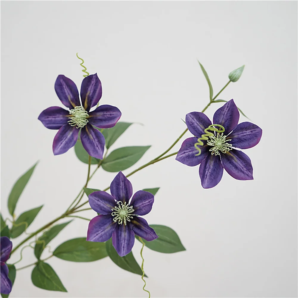 Natural simulation clematis fake flower desktop decoration living room decoration