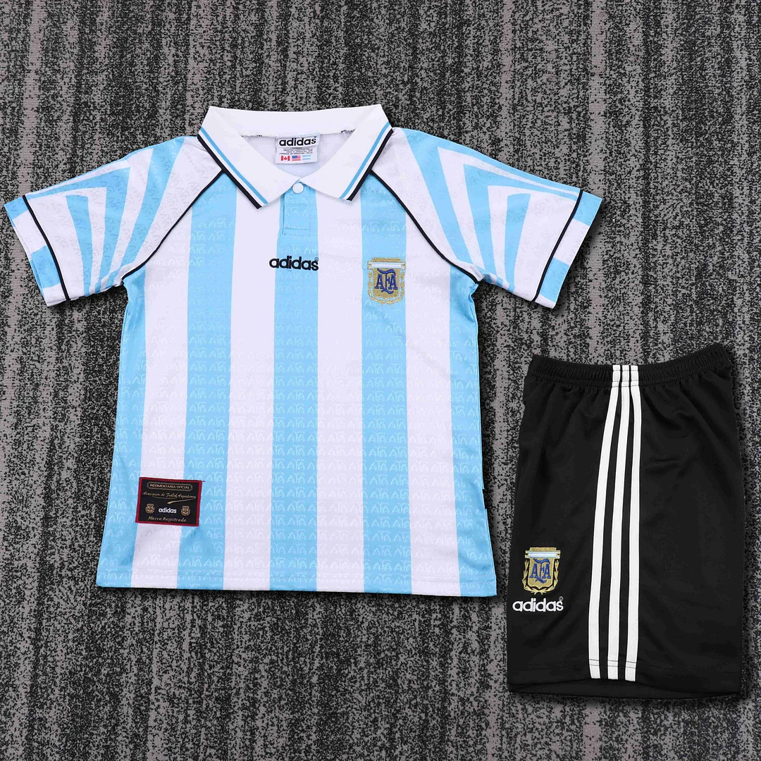 1996-1997 Retro Argentina National Team Home Jersey Kids Size