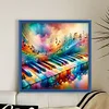 Musical Notes And Piano-11CT Stamped Cross Stitch 40*40cm