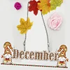 DIY Diamond Painting Month Crystal Rhinestone Pendants Handmade Gnome Home Garden Decoration Kit