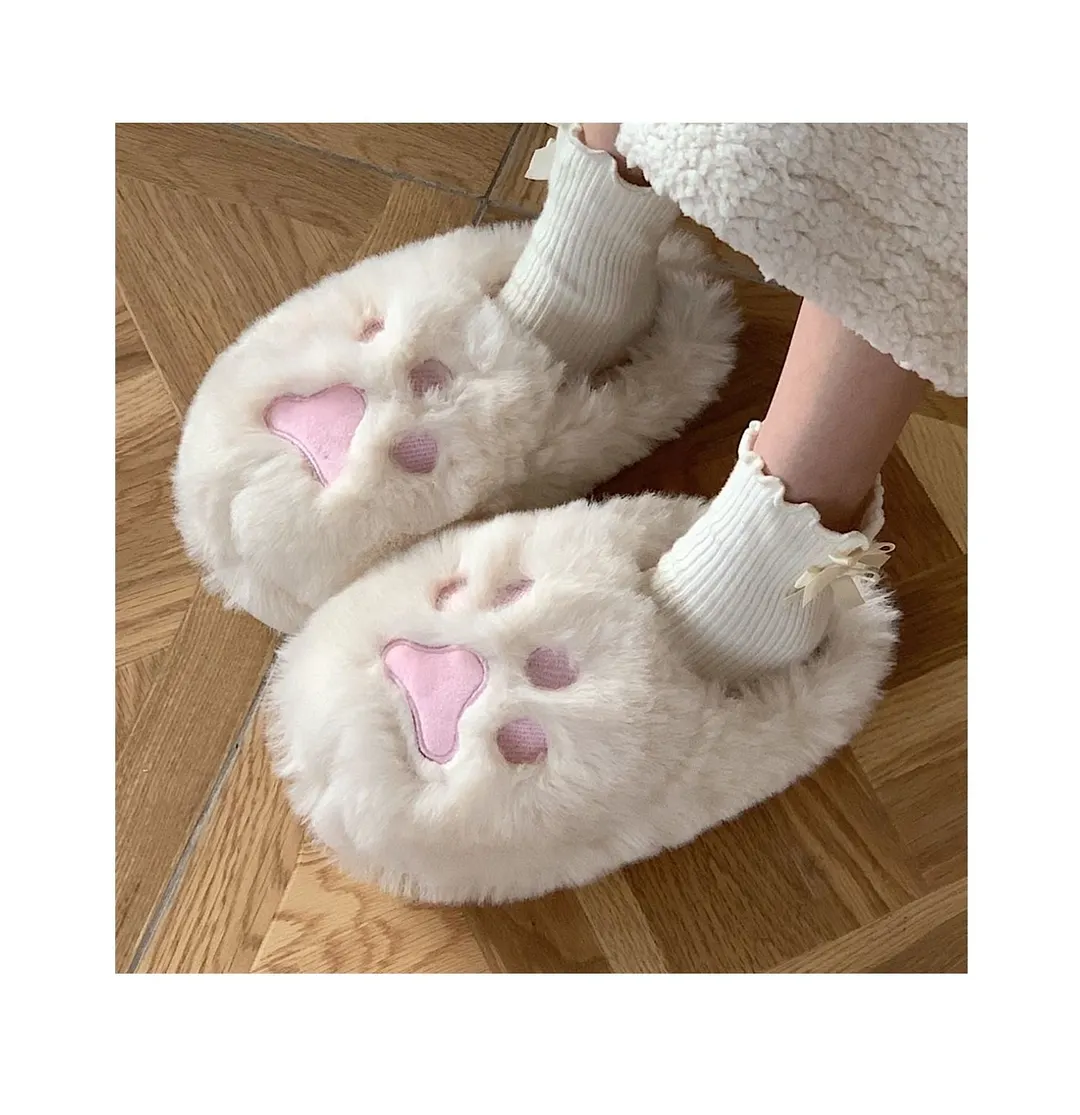 2022 Winter Women Slipper Cat Claw Cotton Home Slippers Warm And Non Slip Indoor Household Plush Slipper For Female