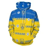 Ukraine Unisexe Pullover Sweat-Shirt À Capuche Oversize Streetwear Hip Hop