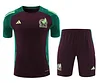 2024 Mexico Pre-match Training Black Shirt+Shorts 1:1 Thai Quality