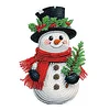 Snowman DIY Acrylic Shaking Head 5D DIY Diamond Art Tabletop Ornament Home Decor