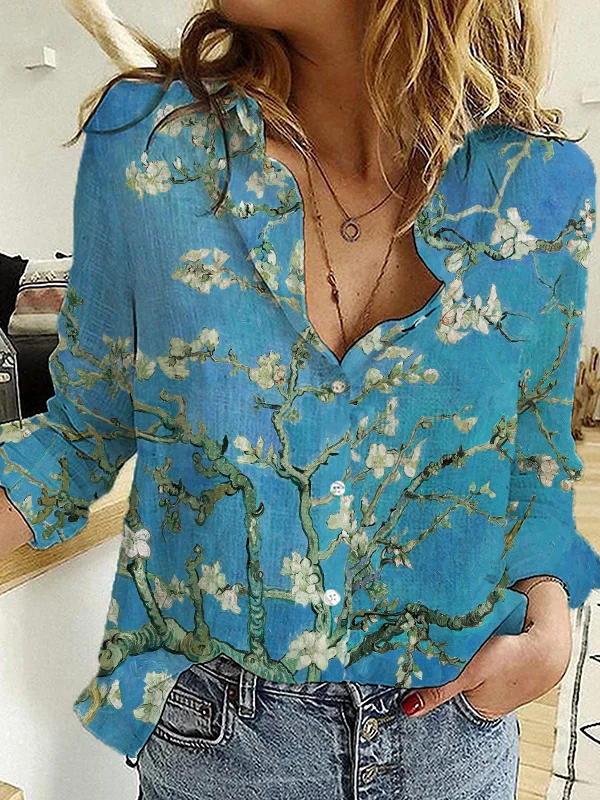 Almond Blossom Graphic Blouse
