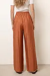 Rust Colored Dress Pants, Embroidered Pockets Trousers, Guangzhou Apparel Factory, Plus Size Elegant Pants, Boho Chic Wholesale