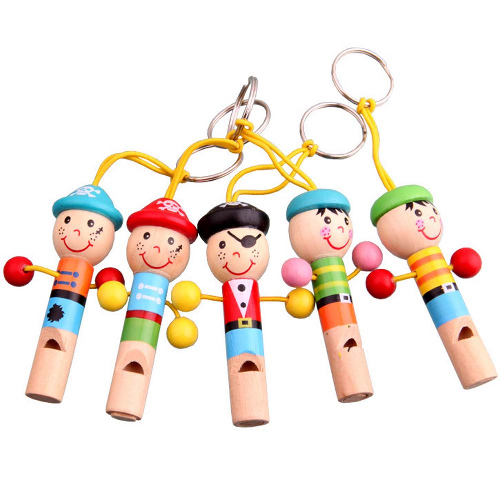 

Baby Kids Wooden Toy Mini Whistle Pirates Developmental Toy Musical Toys, 501 Original