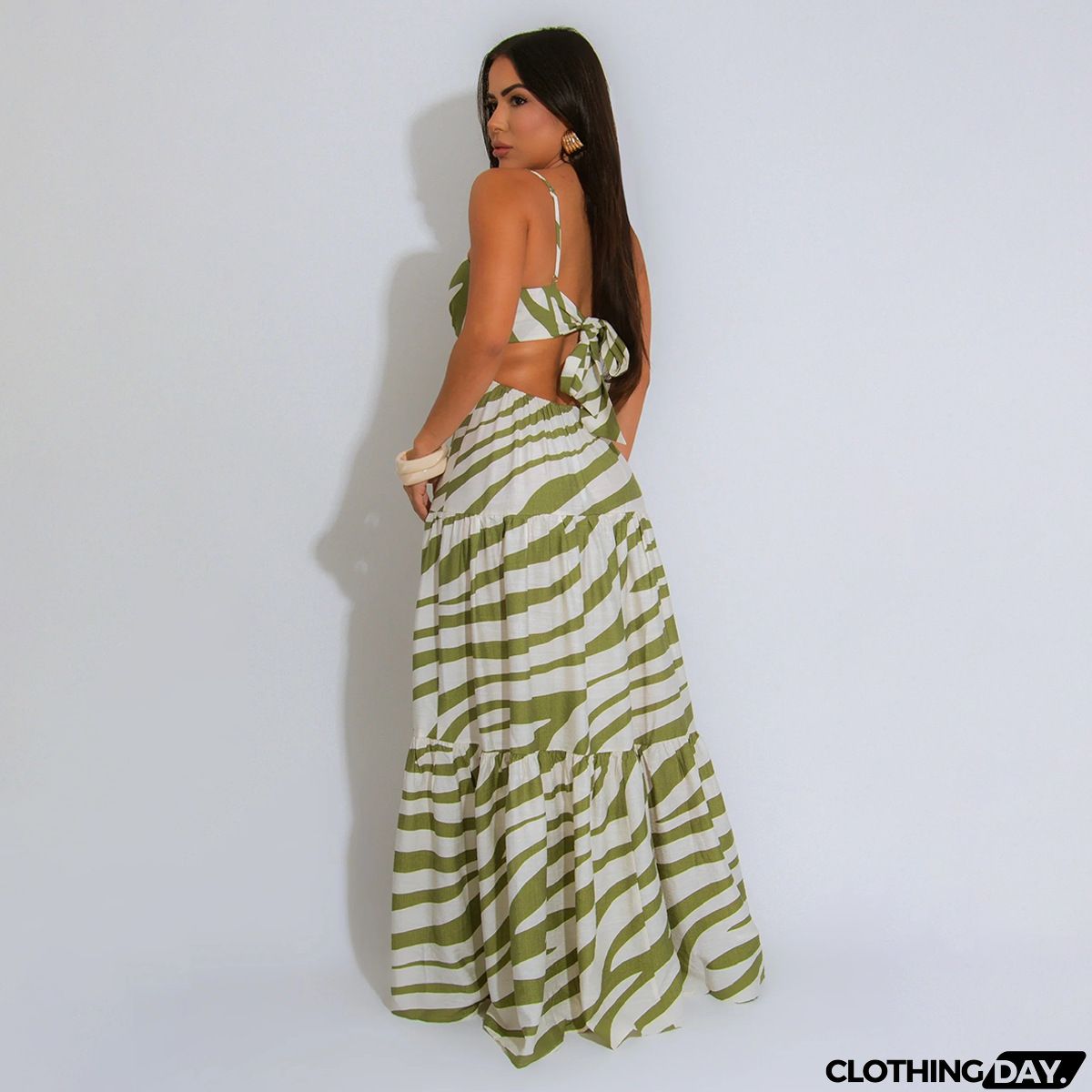 Social Hour Striped Maxi Dress