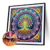 Mandala Baum des Lebens - speziell geformtes Diamond Painting - 30*30cm
