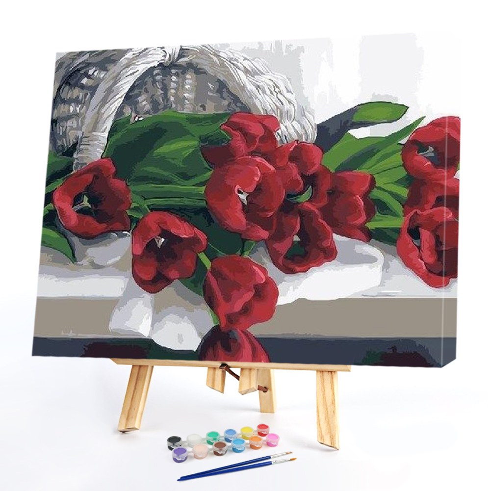 

40*50CM Paint By Numbers-Rose, 501 Original