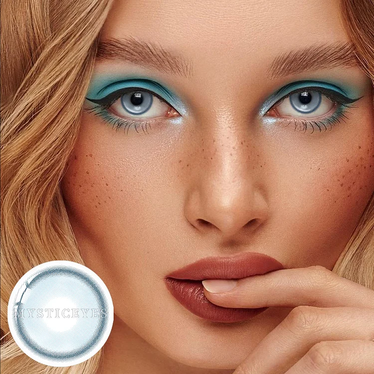 【NEW】CrystalOrb Milky Blue Colored Contact Lenses