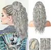 ⏳R&eacute;duction limit&eacute;e de 50%🎁18 Inch Curly Wavy Frizzy Hair Extension with Ponytail